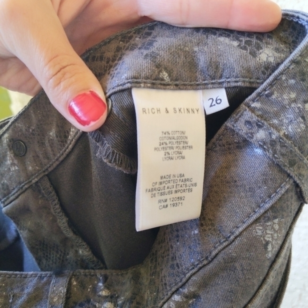 Rich‎ & skinny gray snake pants - Picture 5 of 5
